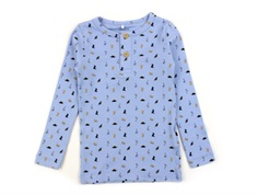 Name It chambray blue dino bluse